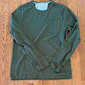 Men's Green Banana Republic Long Sleeve Shirt